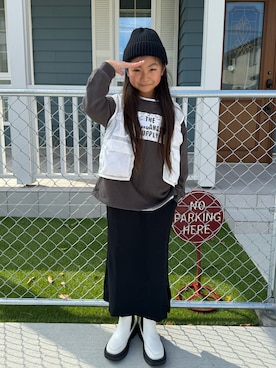 𝚛𝚢𝚞☺︎𝚗𝚊𝚗𝚘さん（キッズ・133cm）の冬コーディネート