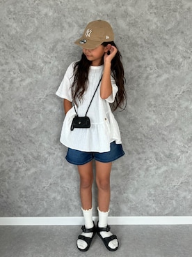 𝚛𝚢𝚞☺︎𝚗𝚊𝚗𝚘さん（キッズ・138cm）の夏コーディネート