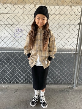 𝚛𝚢𝚞☺︎𝚗𝚊𝚗𝚘さん(キッズ・133cm)の冬コーディネート