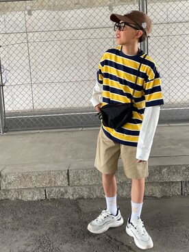 𝚛𝚢𝚞☺︎𝚗𝚊𝚗𝚘さん（キッズ・130cm）の春コーディネート