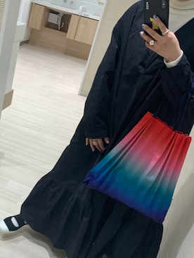 「me by ISSEY MIYAKE（ミーバイイッセイミヤケ）のアイテム（トートバッグ、その他）」を使った、n o ë lさん（レディース・148cm）の秋コーディネート