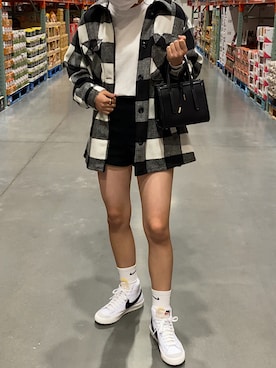 「H&M（エイチ・アンド・エム）のアイテム（ジャケット/アウター）」を使った、noaさん（レディース・158cm）の秋コーディネート