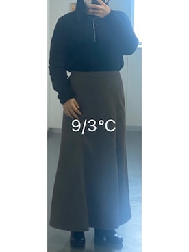 「Honeys（ハニーズ）のアイテム（チェスターコート）」を使った、naomiさん（レディース・158cm）の冬コーディネート