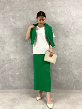 「Rouge vif（ルージュヴィフ）のアイテム（アクセサリー）」を使った、AMIさん（レディース・163cm）の冬コーディネート