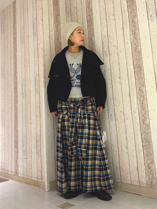 mici)BIG STAND COLLAR BLOUSON（その他アウター）｜ROSE BUD（ローズ