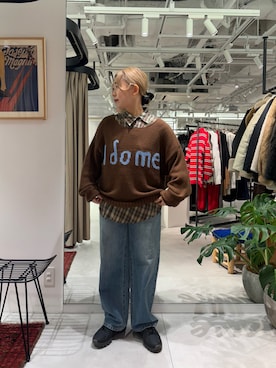 「ROSE BUD（ローズバッド）のアイテム（パンツ）」を使った、KOHARUさん（レディース・157cm）の冬コーディネート