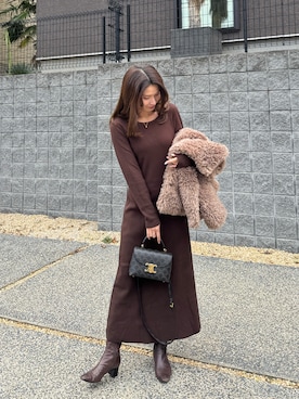 「LAULEN（ローレン）のアイテム」を使った、yukoooooo0620さん（レディース・161cm）の冬コーディネート