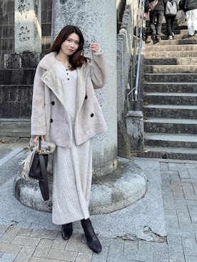 「LAULEN（ローレン）のアイテム」を使った、yukoooooo0620さん（レディース・161cm）の冬コーディネート