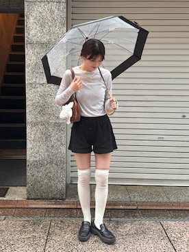 「アイテム（ブーツ）」を使った、ayakaさん（レディース・164cm）の夏コーディネート