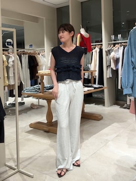 「アイテム（スウェットパンツ）」を使った、ayakaさん（レディース・164cm）の夏コーディネート