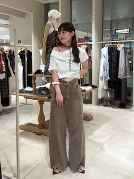 「mystic（ミスティック）のアイテム」を使った、ayakaさん（レディース・164cm）の夏コーディネート