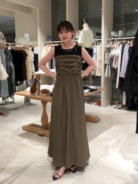 「mystic（ミスティック）のアイテム（ワンピース）」を使った、ayakaさん（レディース・164cm）の夏コーディネート