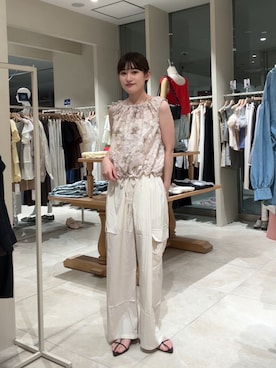 「アイテム（カーゴパンツ）」を使った、ayakaさん（レディース・164cm）の夏コーディネート