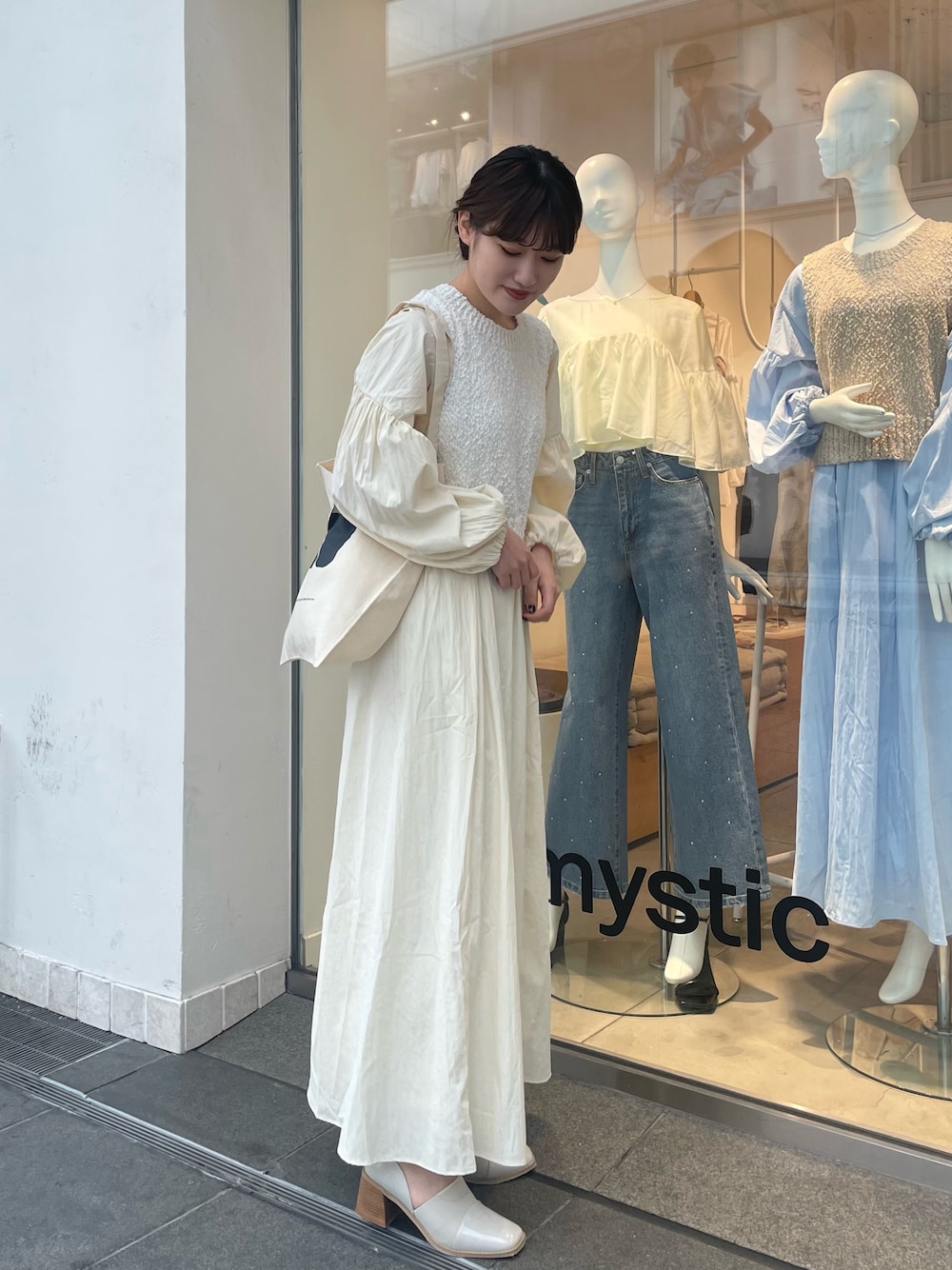 ミスティック mystic ニットベストワンピースセット mystic ニット