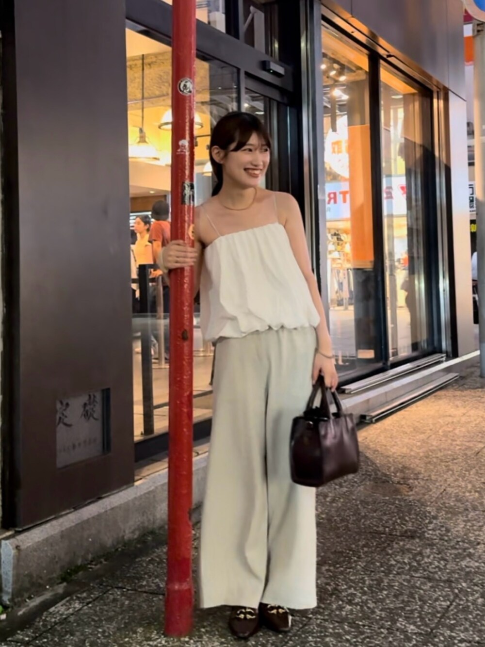 Omekashi（オメカシ）の「イージーカラー リネンパンツ