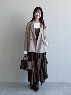 ひ な たさん(レディース・160cm)の秋コーディネート