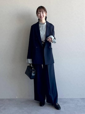 「アイテム（テーラードジャケット）」を使った、ひ　な　たさん（レディース・160cm・30代）の冬コーディネート
