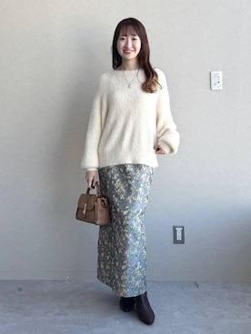 「アイテム（ネックレス）」を使った、ひ　な　たさん（レディース・160cm・30代）の冬コーディネート