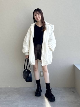 「ショートパンツ」｜ひ　な　たさん（レディース・160cm・30代）の秋コーディネート