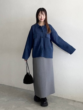 「アイテム（ブルゾン）」を使った、ひ　な　たさん（レディース・160cm・30代）の秋コーディネート