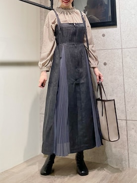 「ストレッチブーツ」｜ひ　な　たさん（レディース・160cm・20代）の秋コーディネート