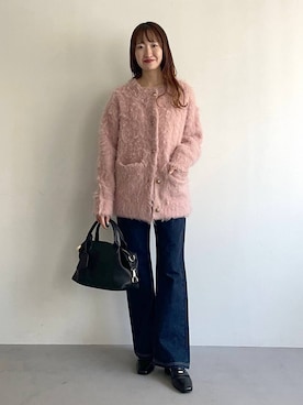 「アイテム（ボストンバッグ）」を使った、ひ　な　たさん（レディース・160cm・30代）の冬コーディネート