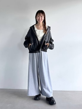 「PAGEBOY（ページボーイ）のダットコンビソールスニーカー（スニーカー）」を使った、ひ　な　たさん（レディース・160cm・20代）の夏コーディネート
