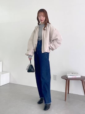 ひ　な　たさんの「【WEB限定】ニュアンスカラークシュクシュプルオーバー 977523」を使ったコーディネート