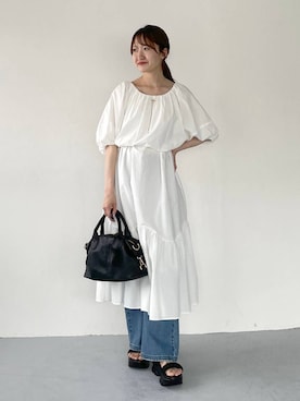 「mysty woman」｜ひ　な　たさん（レディース・160cm）の夏コーディネート