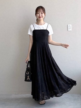 「mysty woman（ミスティウーマン）のアイテム（ボストンバッグ）」を使った、ひ　な　たさん（レディース・160cm）の夏コーディネート