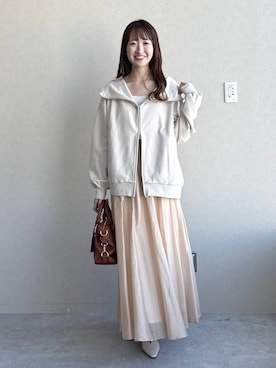 「アイテム（ボストンバッグ）」を使った、ひ　な　たさん（レディース・160cm・30代）の冬コーディネート