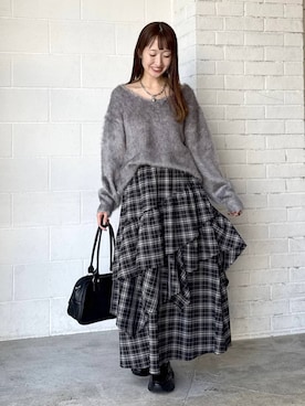 「アイテム（ローファー）」を使った、ひ　な　たさん（レディース・160cm・30代）の秋コーディネート