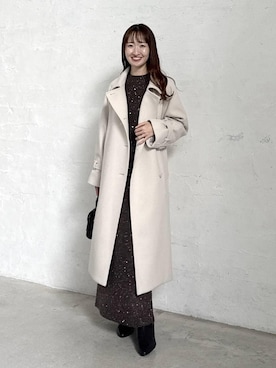 「アイテム（チェスターコート）」を使った、ひ　な　たさん（レディース・160cm）の冬コーディネート