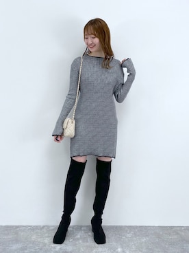 「ストレッチブーツ」｜ひ　な　たさん（レディース・160cm・20代）の夏コーディネート