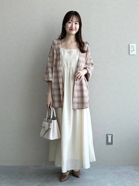 「アイテム（バッグ）」を使った、ひ　な　たさん（レディース・160cm）の夏コーディネート