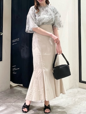 「mysty woman（ミスティウーマン）のアイテム（タンクトップ）」を使った、ひ　な　たさん（レディース・160cm）の春コーディネート