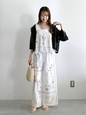「mysty woman（ミスティウーマン）のアイテム（その他パンツ）」を使った、ひ　な　たさん（レディース・160cm）の春コーディネート