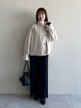 「アイテム（ピーコート）」を使った、ひ　な　たさん（レディース・160cm）の秋コーディネート