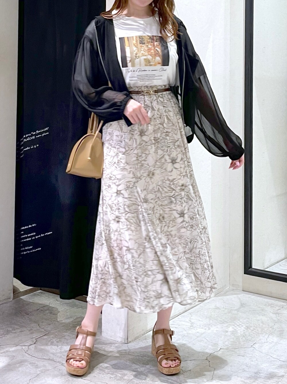 ♡リンカブル♡花柄フレアスカート　ロージーモンスター　チェスティ　アンミヌ ♡リンカブル♡花柄フレアスカート ロージーモンスター