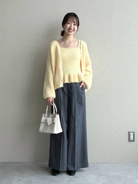 「mysty woman（ミスティウーマン）のビットヒールローファー 1050648（ローファー、ブラック系）」を使った、ひ　な　たさん（レディース・160cm）の秋コーディネート