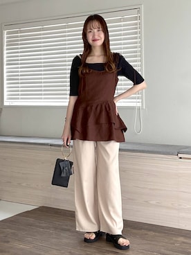 「アイテム（セットアップ）」を使った、ひ　な　たさん（レディース・160cm）の春コーディネート