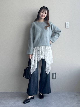 「アイテム（スリッポン）」を使った、ひ　な　たさん（レディース・160cm・20代）の秋コーディネート