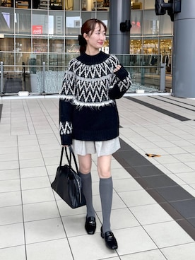 「デート/ロマンティック」｜「アイテム（トートバッグ）」を使った、ひ　な　たさん（レディース・160cm）の秋コーディネート