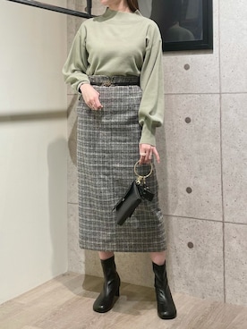 「ストレッチブーツ」｜ひ　な　たさん（レディース・160cm・20代）の秋コーディネート