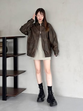 「アイテム（ブルゾン）」を使った、ひ　な　たさん（レディース・160cm）の夏コーディネート