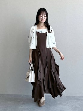 「mysty woman（ミスティウーマン）のアイテム（バッグ）」を使った、ひ　な　たさん（レディース・160cm）の秋コーディネート