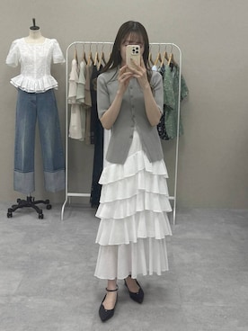 「mysty woman（ミスティウーマン）のアソートベルトパンプス 639497（パンプス、ブラック系）」を使った、ひ　な　たさん（レディース・160cm）の春コーディネート