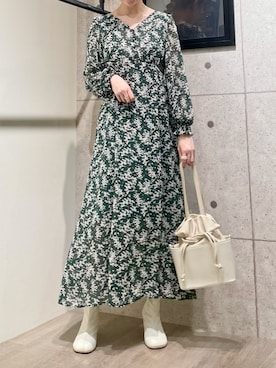 「ストレッチブーツ」｜ひ　な　たさん（レディース・160cm・20代）の秋コーディネート
