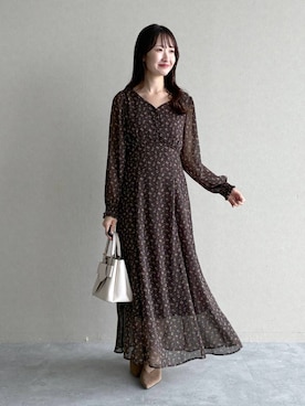 「mysty woman（ミスティウーマン）のアイテム（バッグ）」を使った、ひ　な　たさん（レディース・160cm）の秋コーディネート