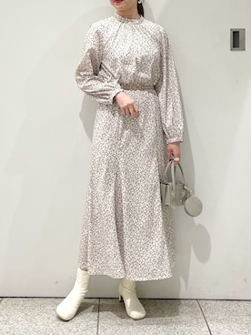 「ストレッチブーツ」｜ひ　な　たさん（レディース・160cm・20代）の冬コーディネート